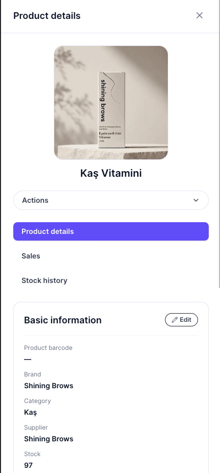 Salon app mobile dashboard